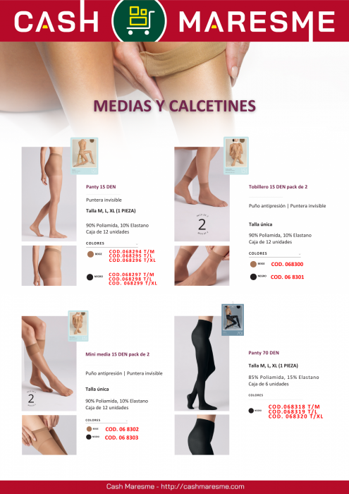 Catálogo Medias y Calcetines