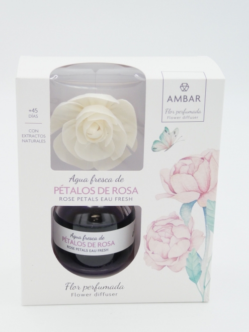 AMBAR Flor Perfumada Pétalos de Rosa 60 ml
