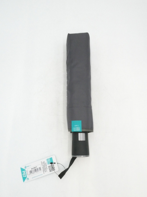 PERLETTI Paraguas Plegable Automático Gris 54 cm