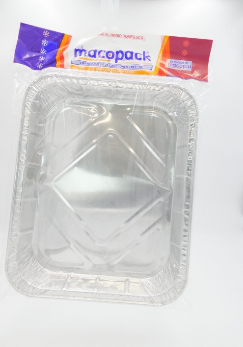 MACOPACK Envase de Aluminio 2 u